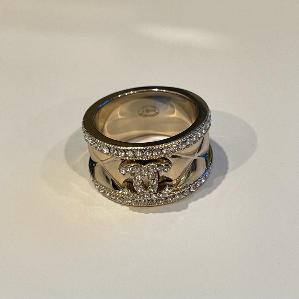 Chanel Tweed Ring